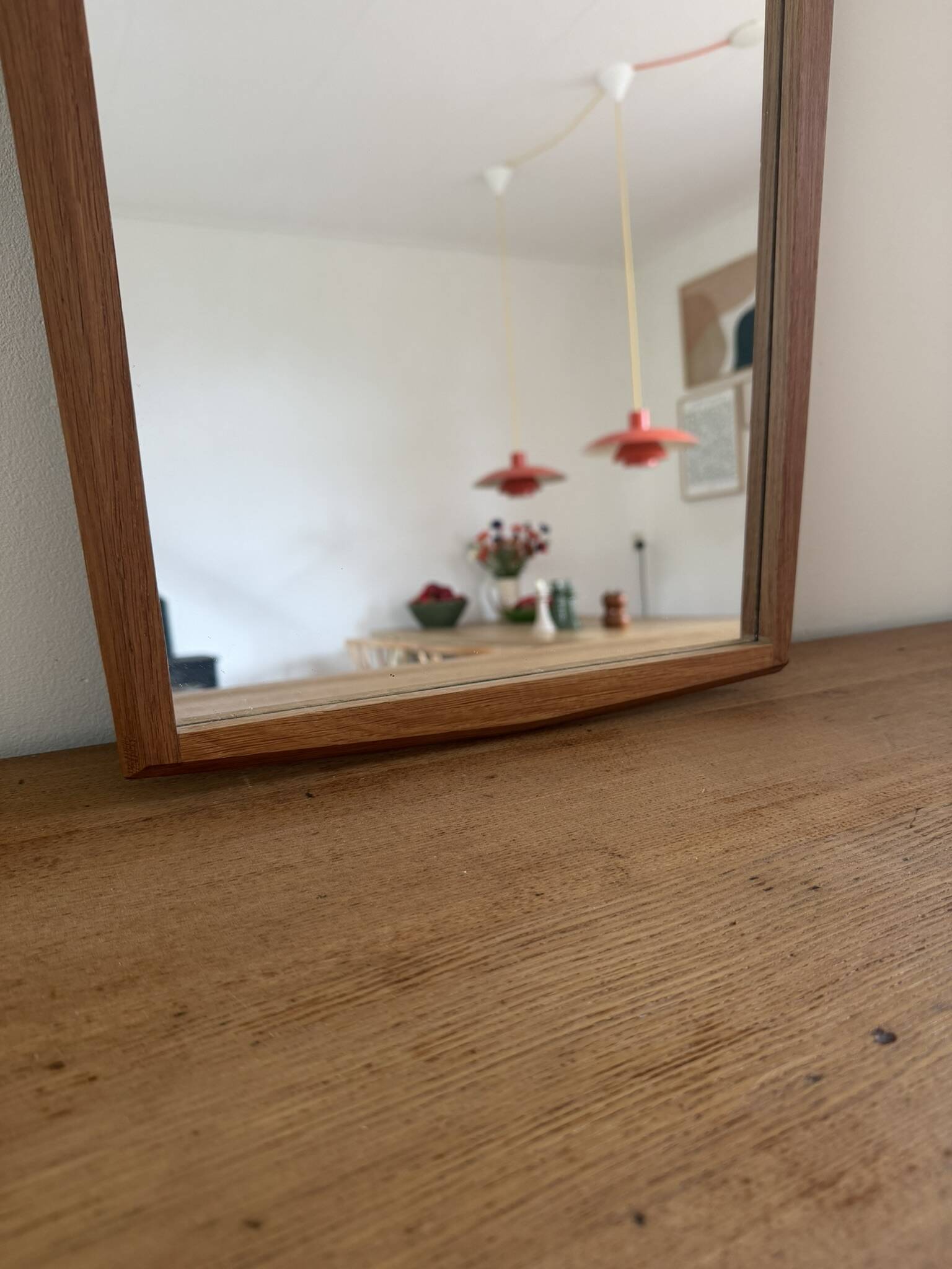 Vintage Danish Jansen Spelje teak mirror - midcentury mirror