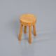 Solid pine stool, Charlotte Perriand 1960s