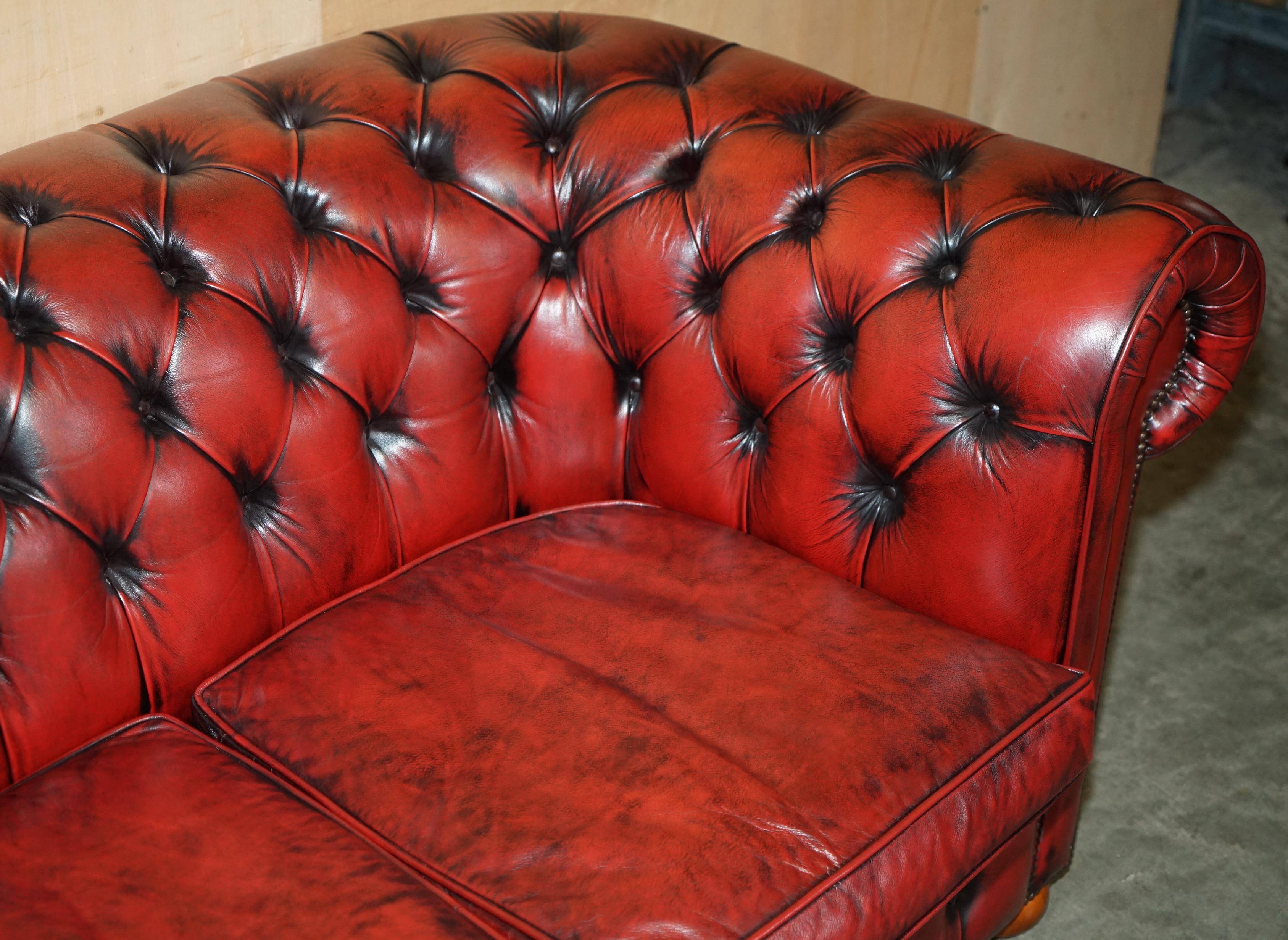 Vintage leather Chesterfield sofa