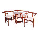 Czech Art Deco Dining Table and Chairs by J. Kotěra for Josef Motka - Litovel, 1900s, Set of 4