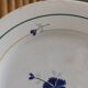 6 old mismatched blue/white plates St Amand, Moulin des loups