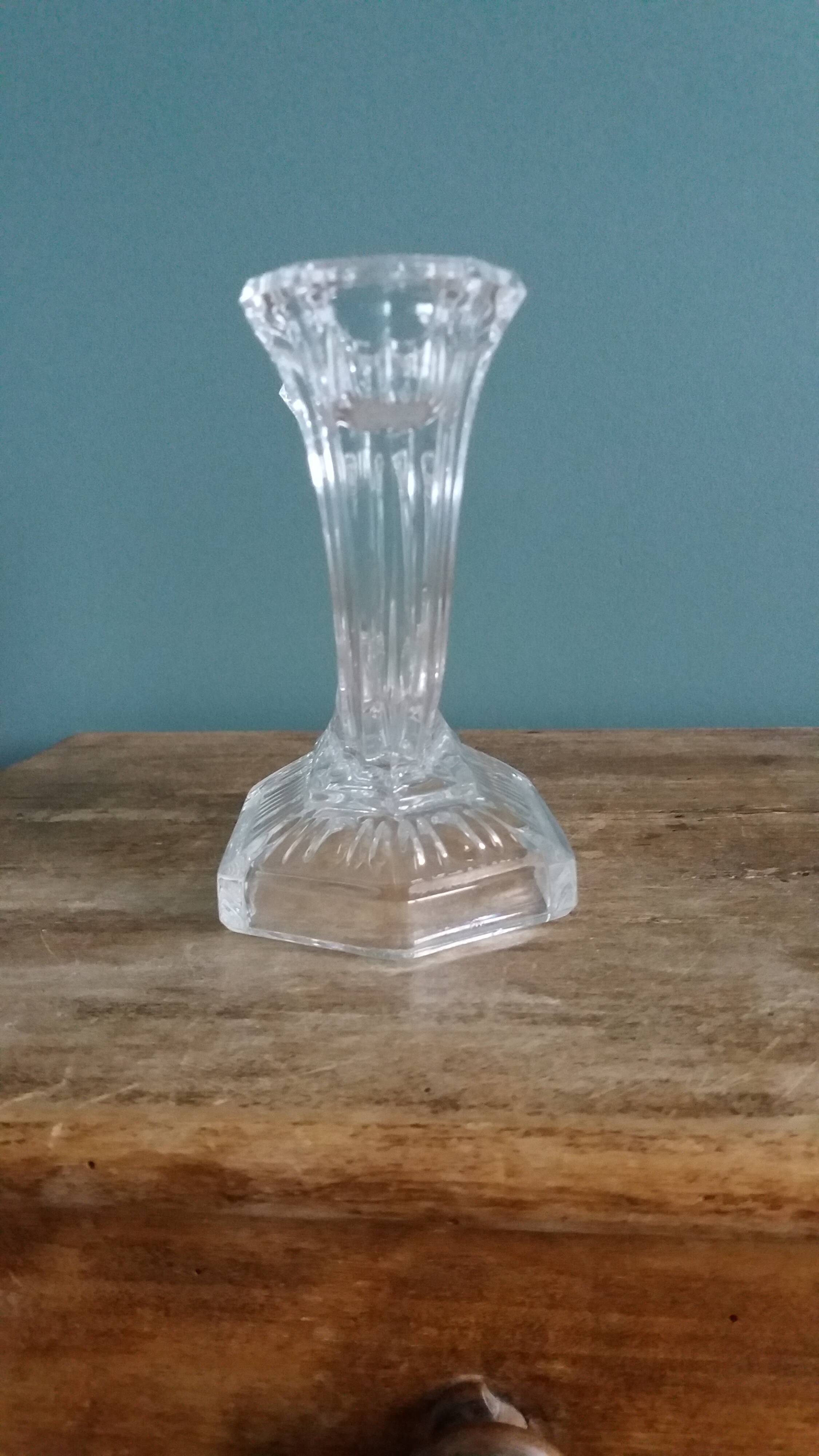 Art Deco chandelier/candlestick, Buder crystal, 1930