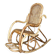 Rattan and cane rocking chair