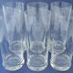 Suite of six glasses with orangeade, long drink, water or table in colorless crystal.