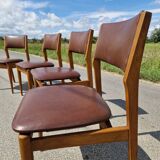 Set of 4 vintage Scandinavian chairs