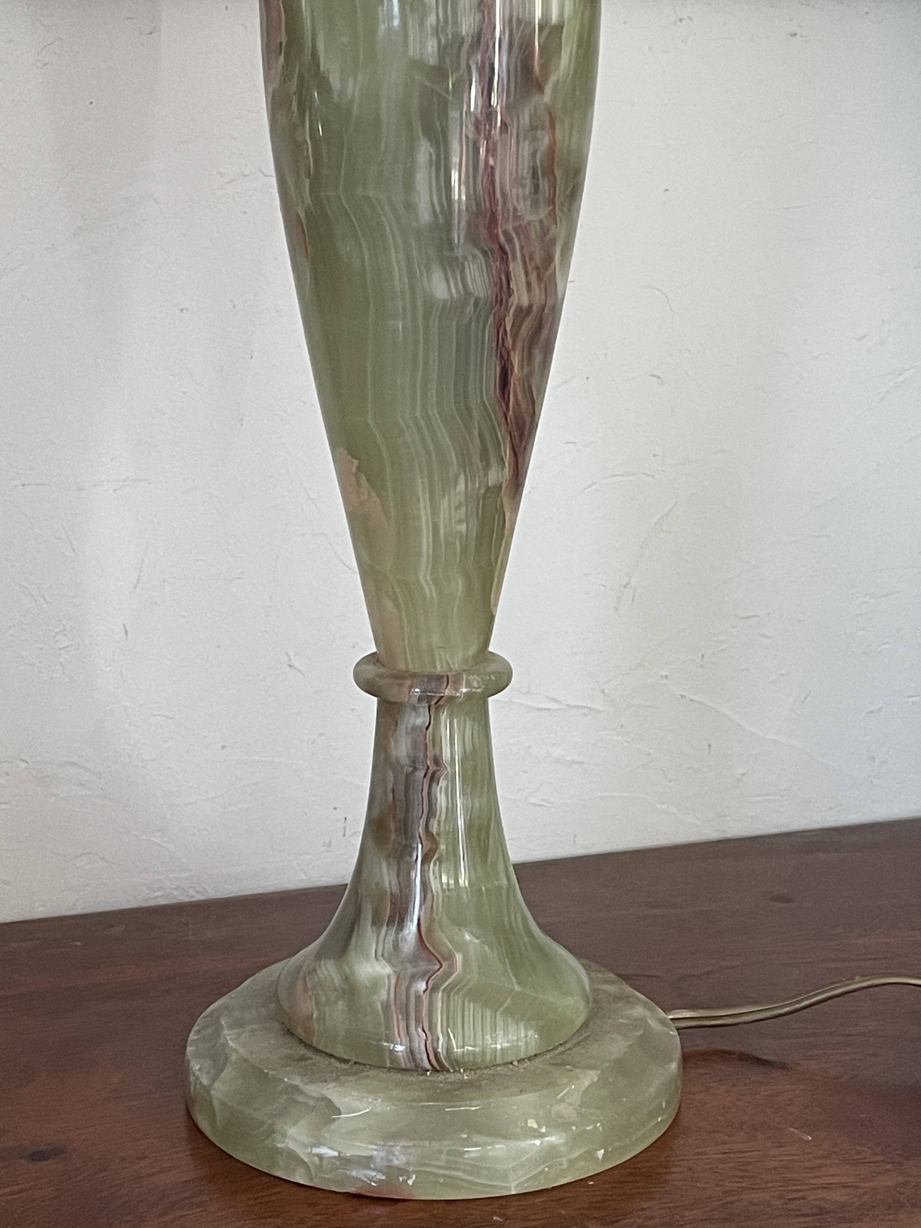 Lampe en onyx vintage  45cm