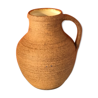 Contemporary ceramic pitcher champtoceaux without beak