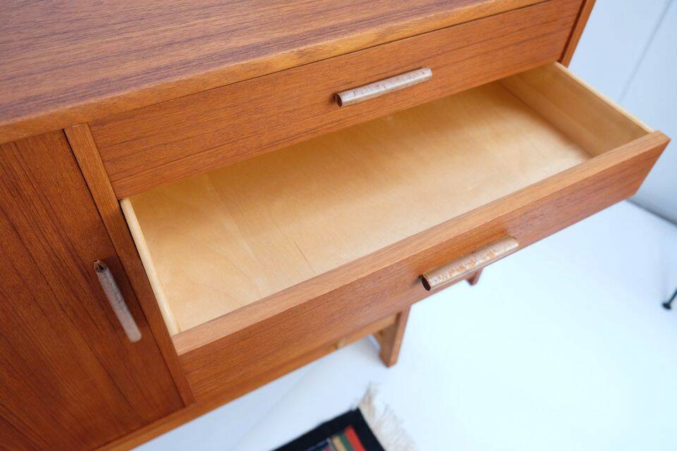 Teak buffet in retro vintage style from the 60s-70s.