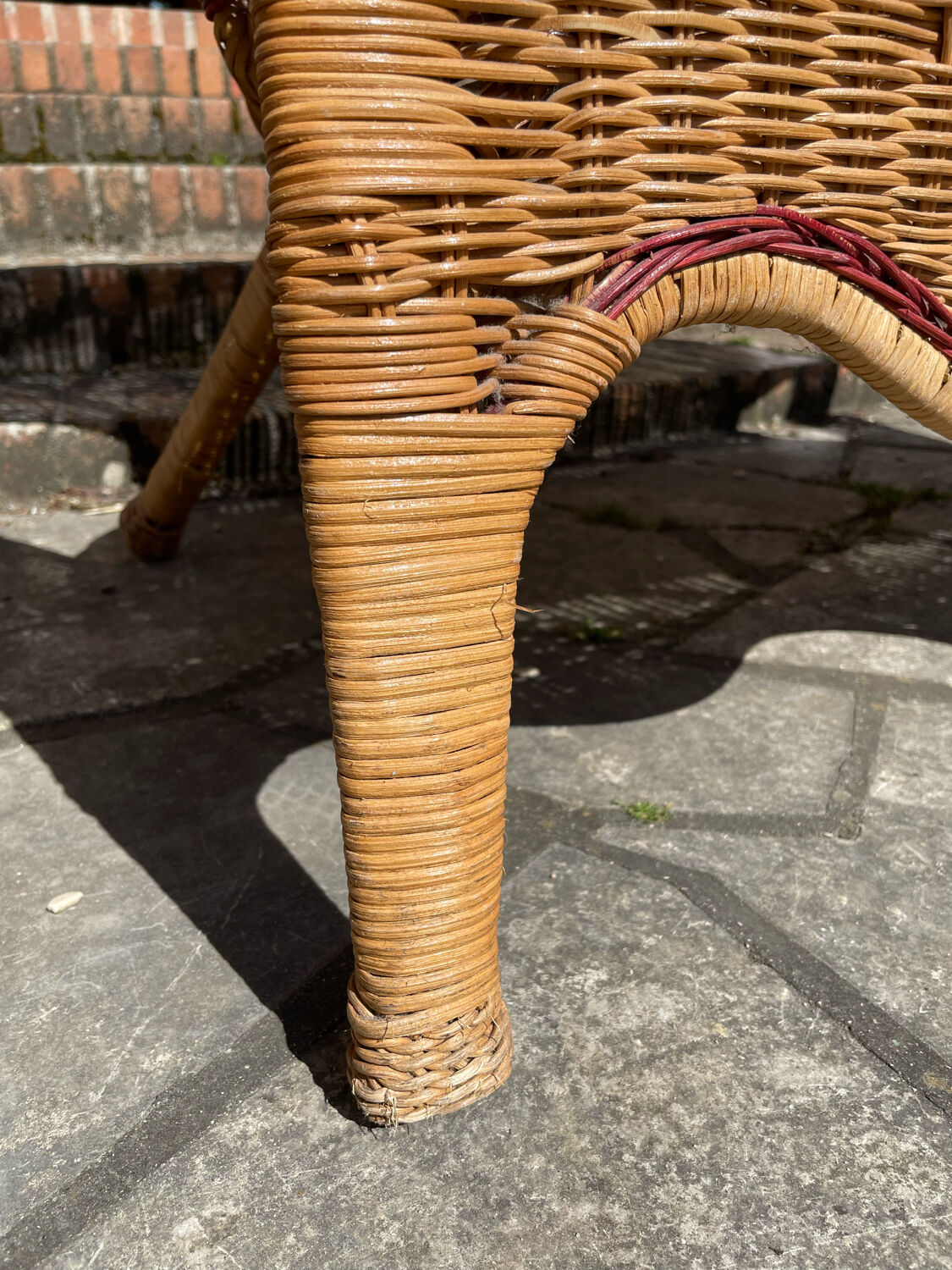 Vintage rattan garden furniture