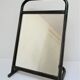 Vintage patinated metal shoe mirror
