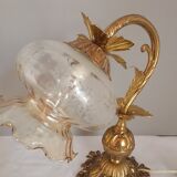 Pair of bronze gooseneck lamps