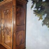 Double-body sideboard in cherry wood, Louis XV period