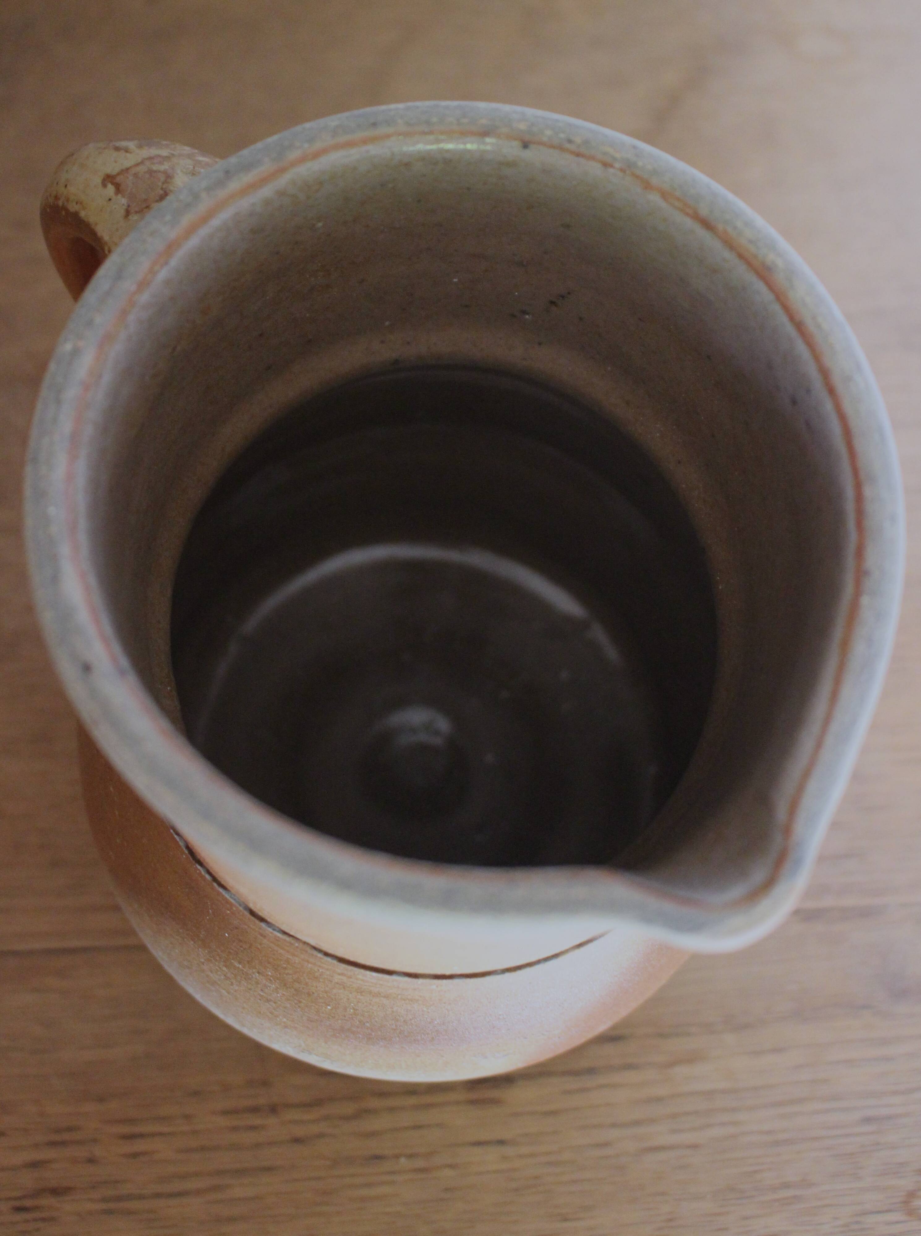 Carafe Cruche pot terre cuite anse bec verseur