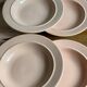 Pink ceramic plates