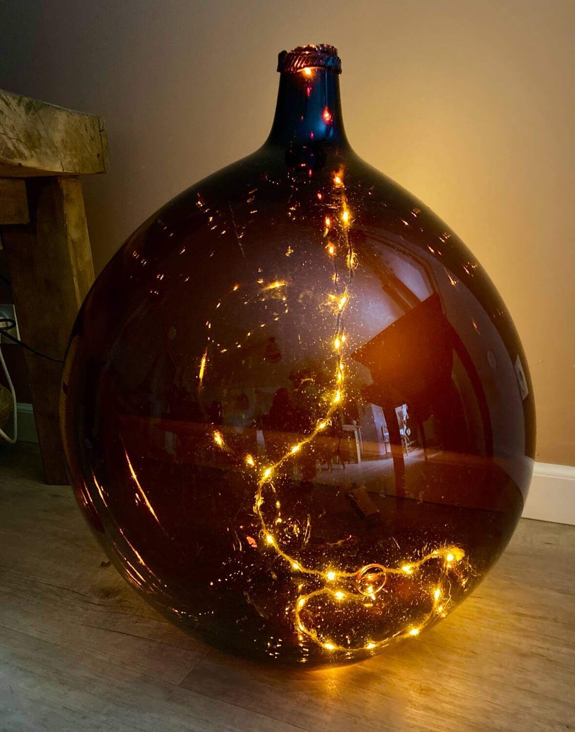 Amber antique demijohn 50L