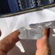 Saint Louis crystal knife holder with diamond tips x12