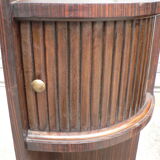 Pair of macassar art deco bedside tables