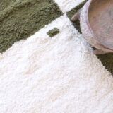 Contemporary Green and White Rug - 352 x 254 cm