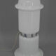 White glass floor lamp, czechoslovakia, 1970s