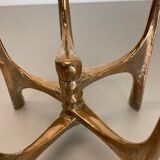 Midcentury Brutalist Bronze Candleholder by Michael Harjes, Germany, 1960s