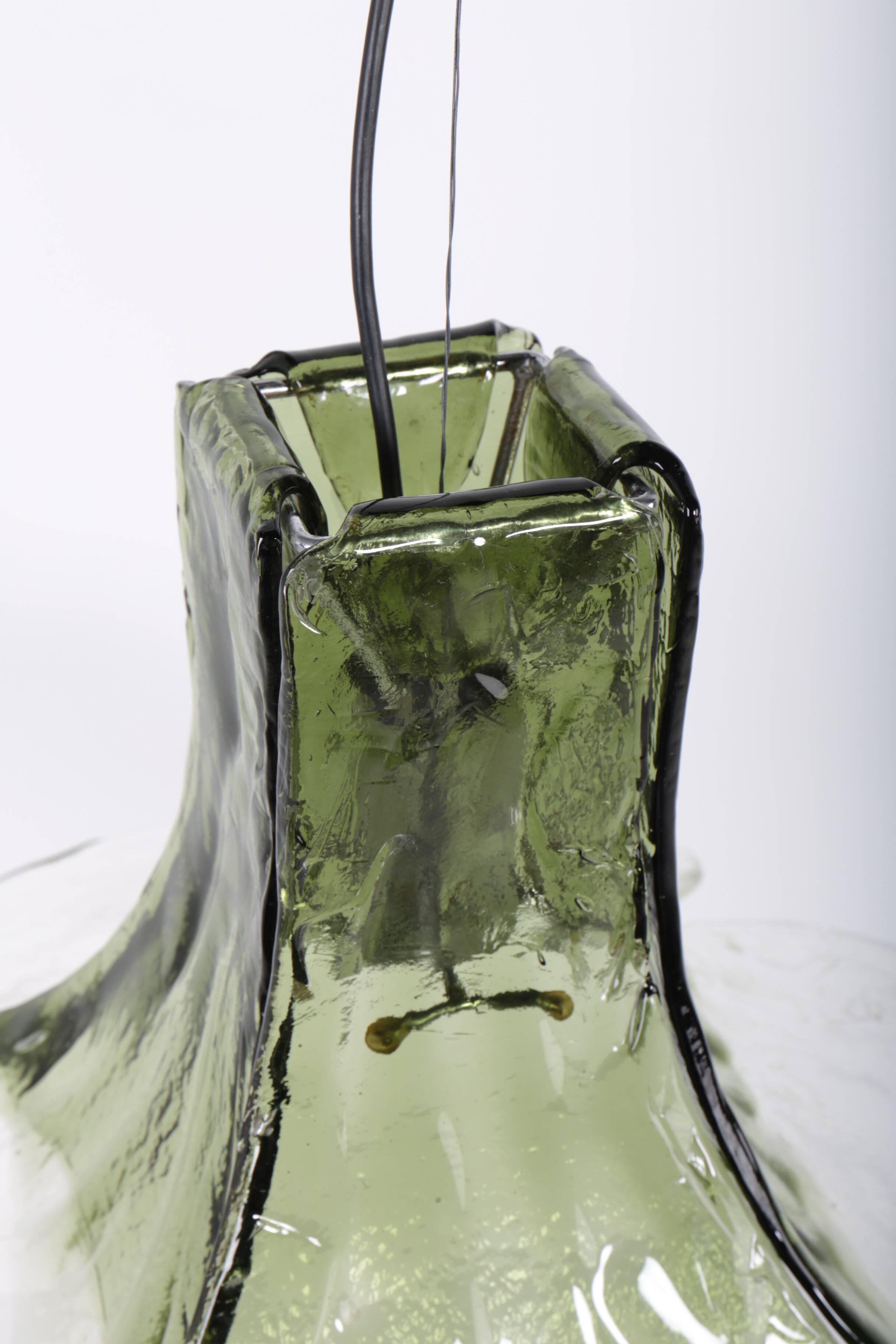 LS 185 pendant light by Carlo Nason for Mazzega, Italy, 1970s