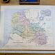 Pas-de-Calais, old map, printed in 1883.