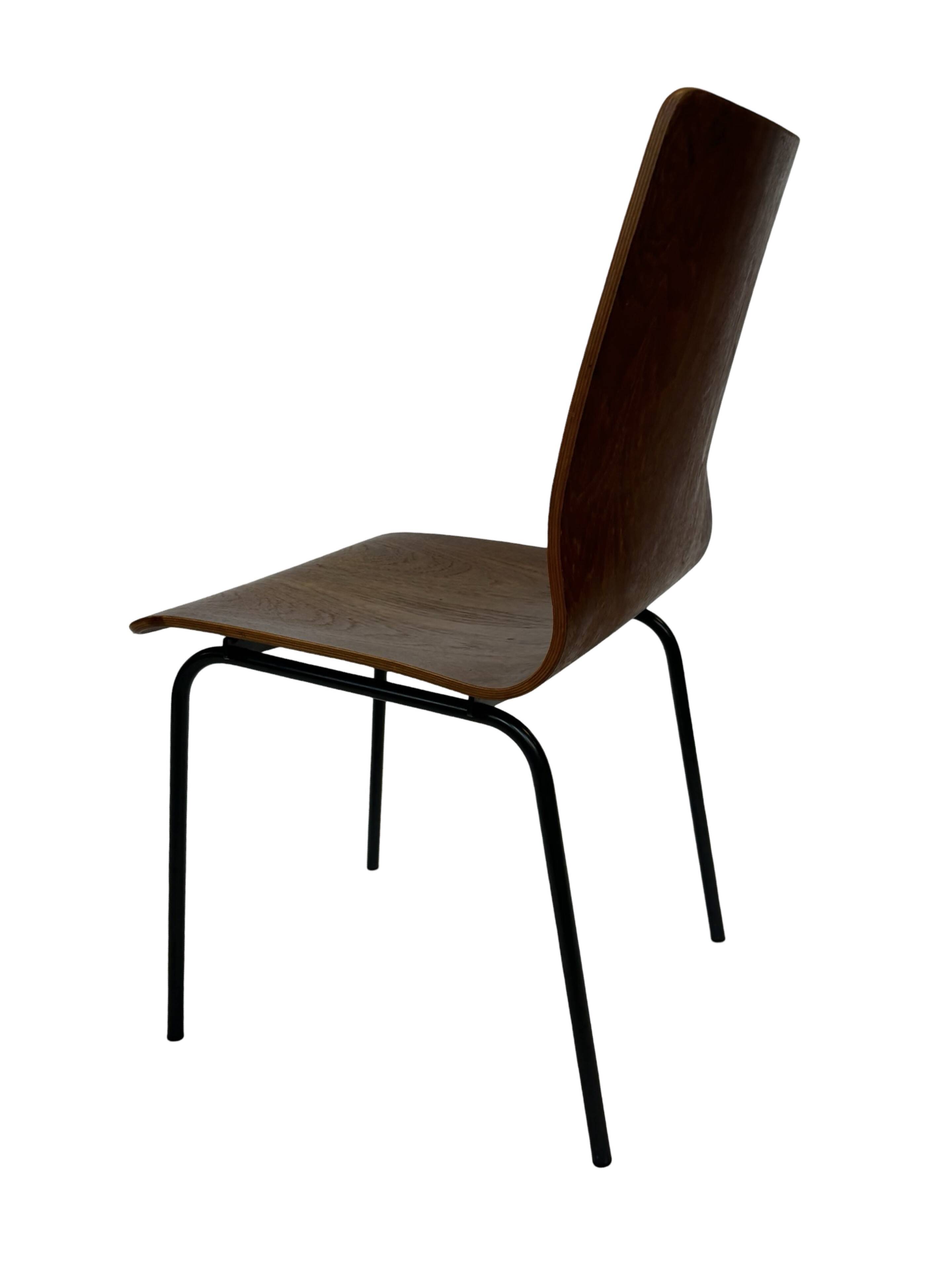 Vintage Friso Kramer for Auping 'Euroika' plywood dining chair, The Netherlands 1960's