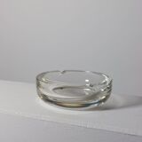 Vintage mid century hand cut crystal glass cigar ashtray
