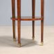 Antique bedside table in mahogany veneer, Italy, 19th century.