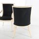 Pair of bone marquetry armchairs