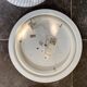 Vintage ceiling lamp with acrylic striped shade