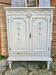 Antique patinated Louis XVI buffet, marble top.
