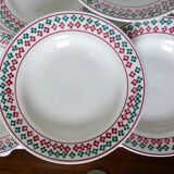 6 vintage deep plates from Céranord St Amand 220505