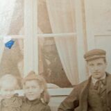 Old albumen photograph - Workers - France - Late 19th century