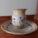 Duo pottery of Morzine - dish plus vase