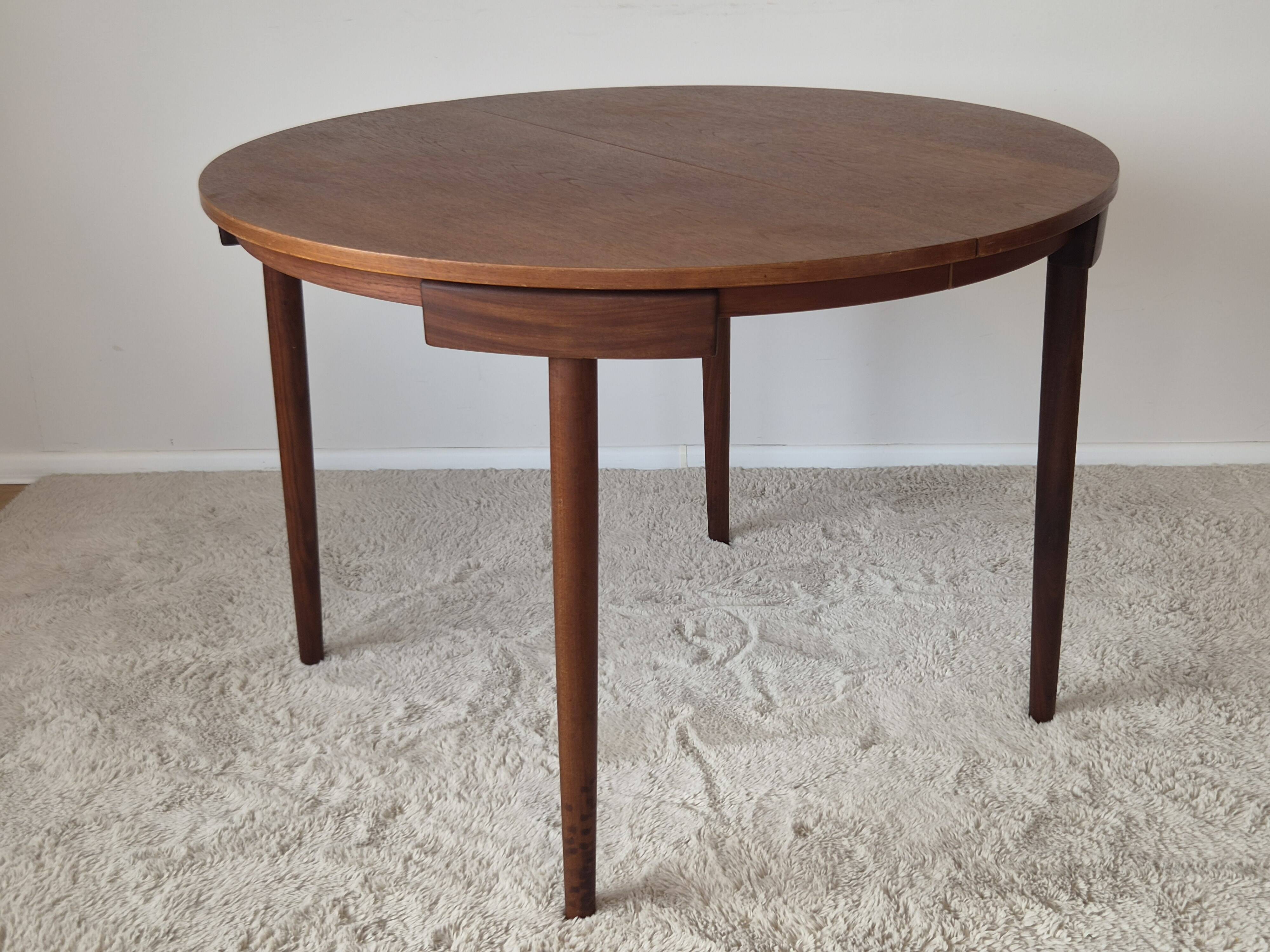 Roundette Teak Extendable Dining Set by Hans Olsen for Frem Røjle, Denmark