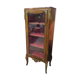 Showcase bronze Louis XV decorated with marquetry veneer