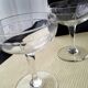 6 Vintage Ground Glass Champagne Glasses