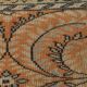 Brunt Orange Scandi Style Vintage Persian Runner Rug, 90x284 Cm