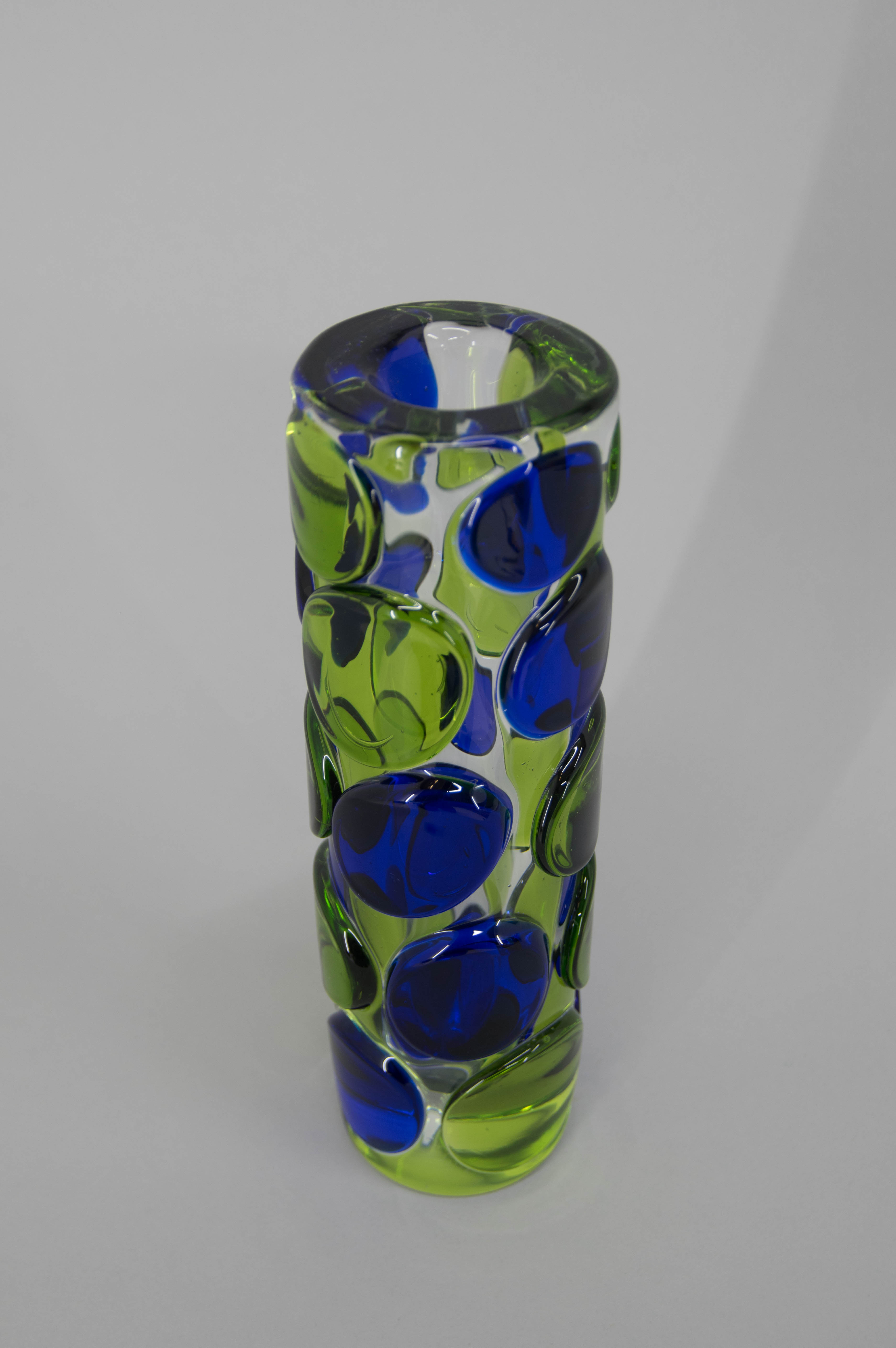 Art Glass Vase by Jaroslav Svoboda, circa 1980