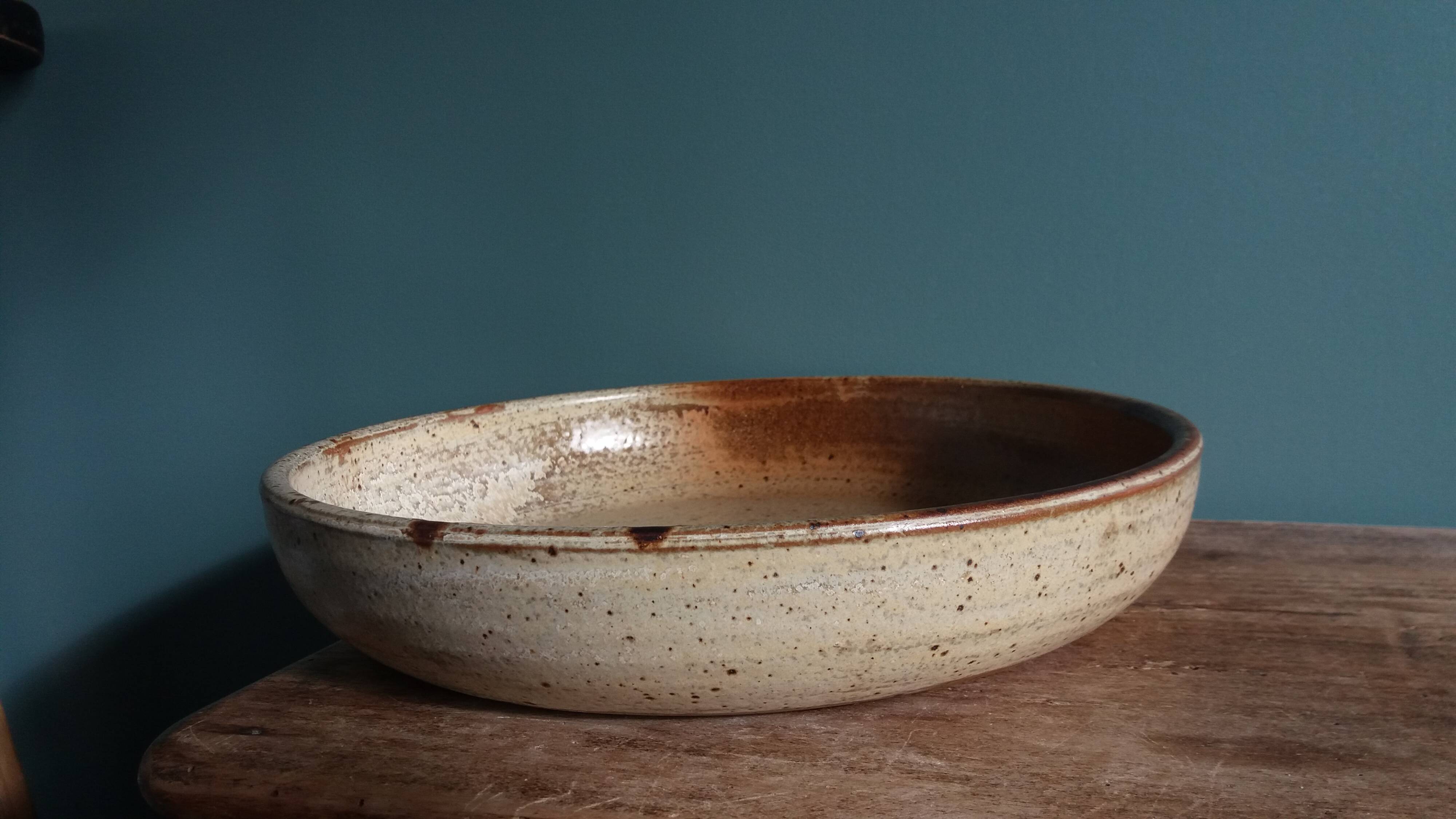 Earthenware salad bowl from Puisaye, Jean-Pierre Prud’homme