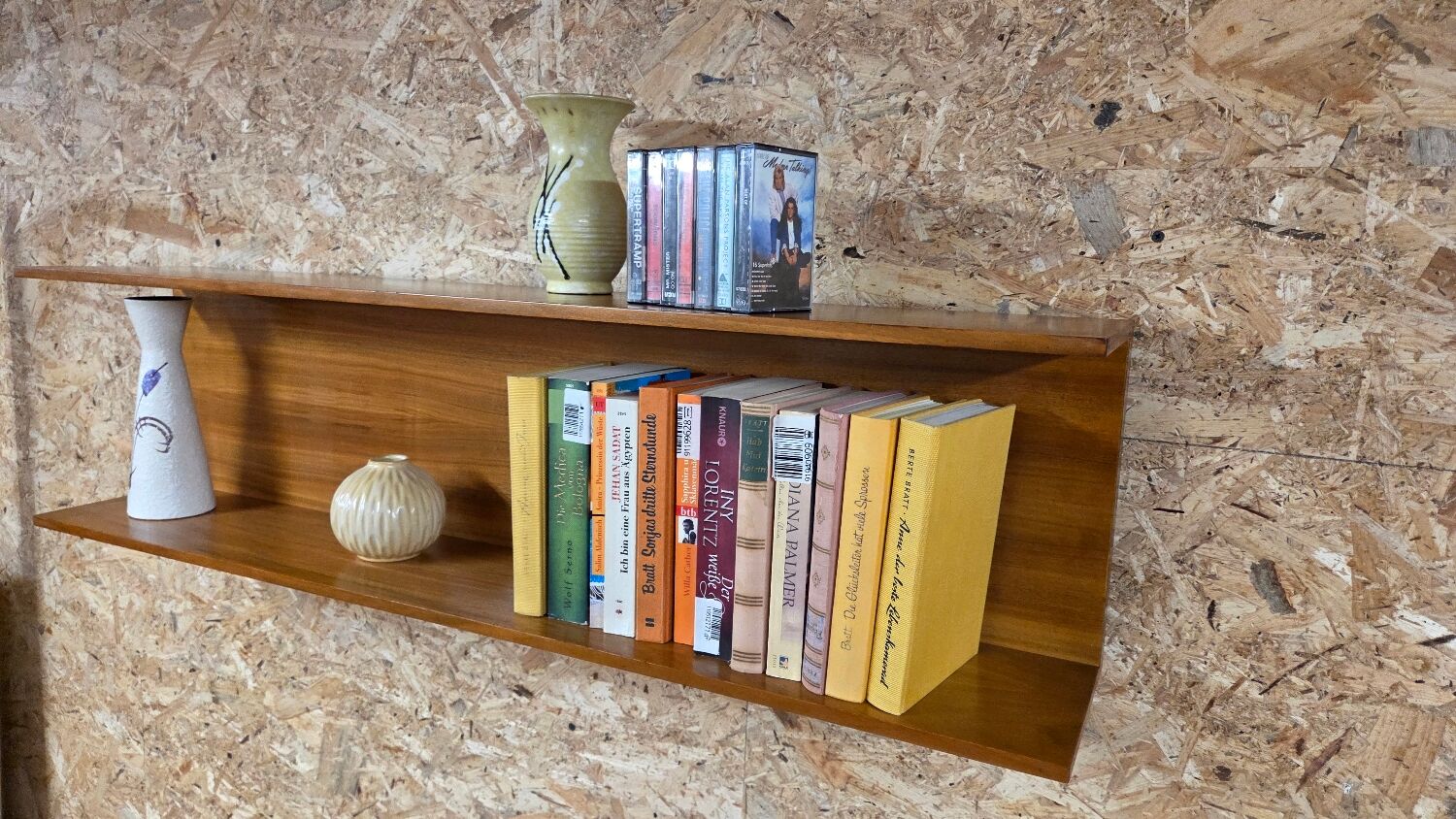 1970 teak shelf by Wilhelm Renz