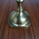 Duo of brass candle holders