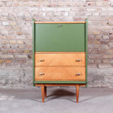 Secretary vintage in oak, circa 1950