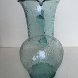 Green glass pitcher