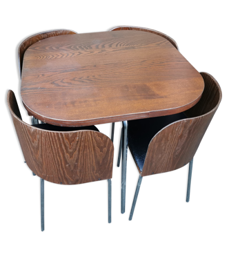 Table avec chaise encastrable vintage | Selency