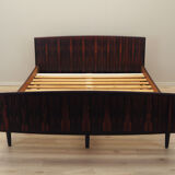Rosewood bed, Danish design, 1970s, manufactured by Omann Jun