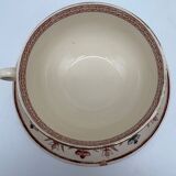 Chocolate cup, Sarreguemines, Derby model, ironstone