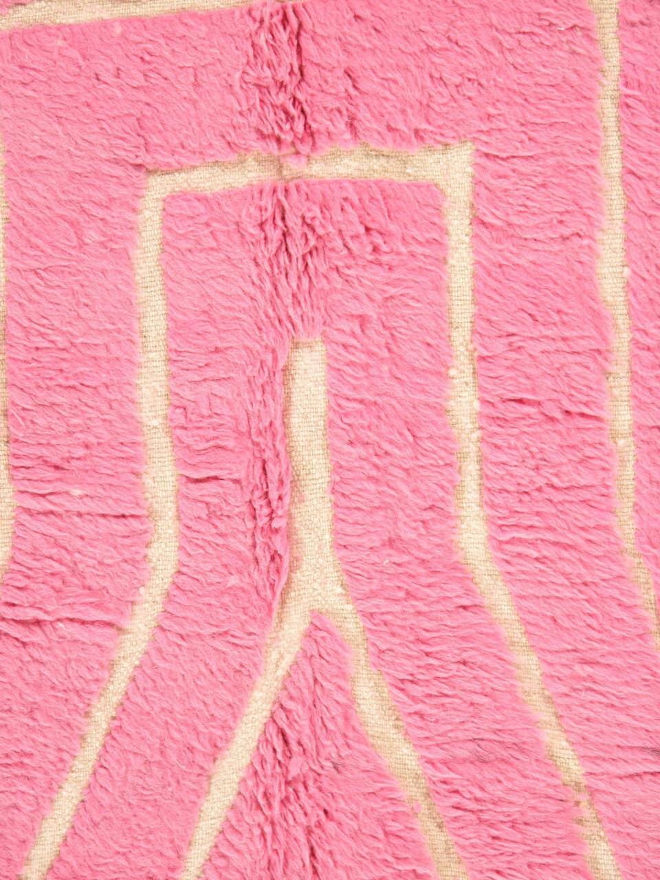 Pink wool rug 300/200cm