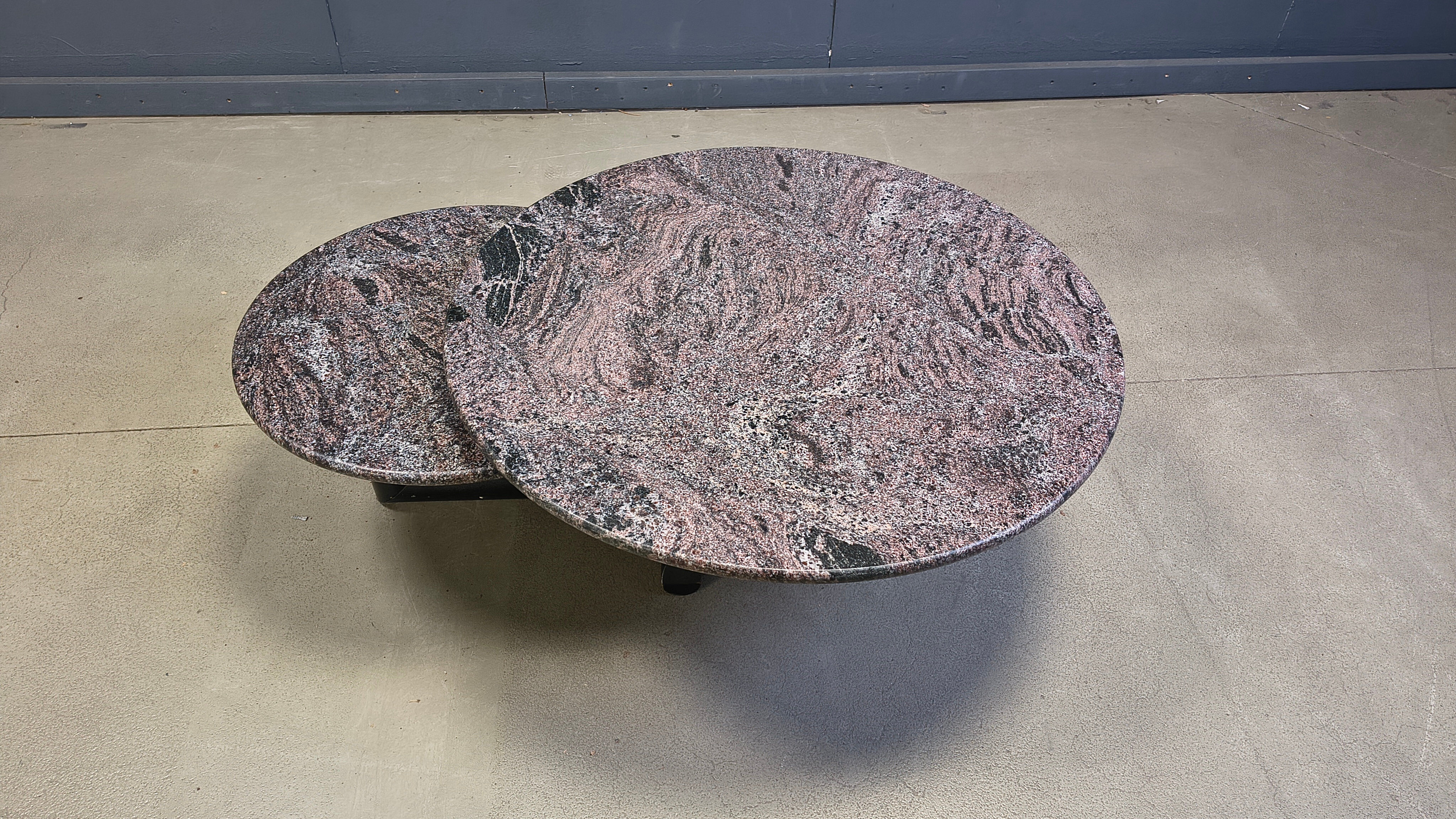 Vintage marble coffee table by Roche Bobois, 1980s